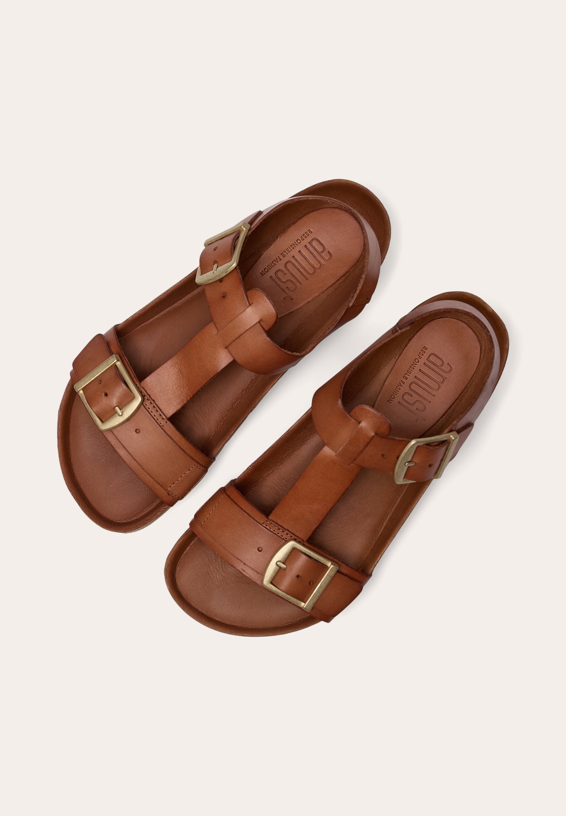 Amust Alma Sandals 101 Cuero Vaqueta
